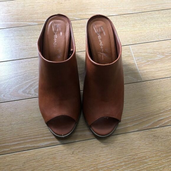 Seven7 - Mexx High Heel Open Toe Mule (Size:9) - Picture 4 of 8